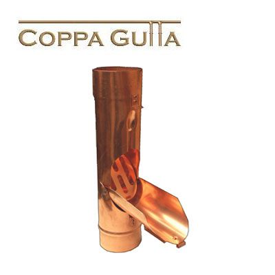 Copper Guttering Water Diverter 100mm
