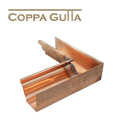 Copper Guttering Standard Ogee 135dg Internal Corner