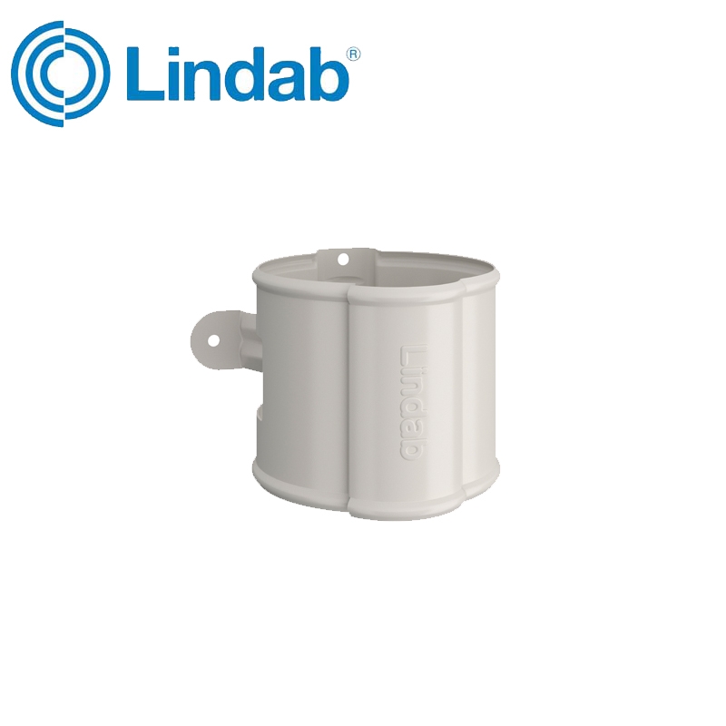 Lindab Round Downpipe Bracket 120mm Painted Antique White