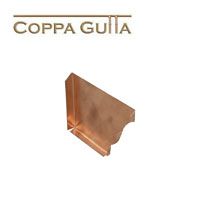 Copper Guttering Large Ogee Right Hand Stop End