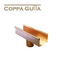 Copper Guttering Square 80x80mm Downpipe Outlet