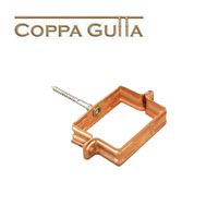 Metal Gutta Copper 80x80mm Square Downpipe Clip