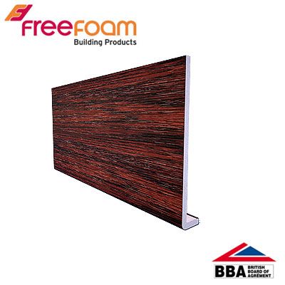uPVC 175mm Fascia Board (10mm Cappit Square Edged) 5m - Mahogany