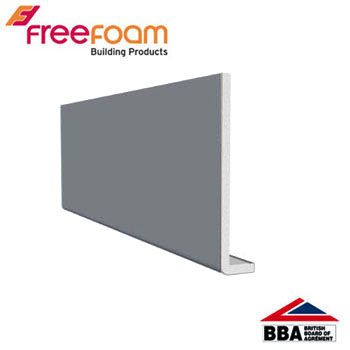 uPVC 225mm Fascia Board (10mm Cappit Square Edged) 5m - Storm Grey