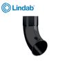 Lindab 100mm Round Steel Downpipe Outlet Shoe - Black