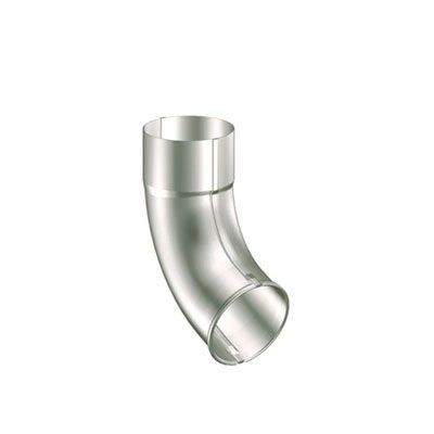Lindab Silver Metallic 100Mm Round Steel Downpipe Outlet Shoe - Galvanised Steel