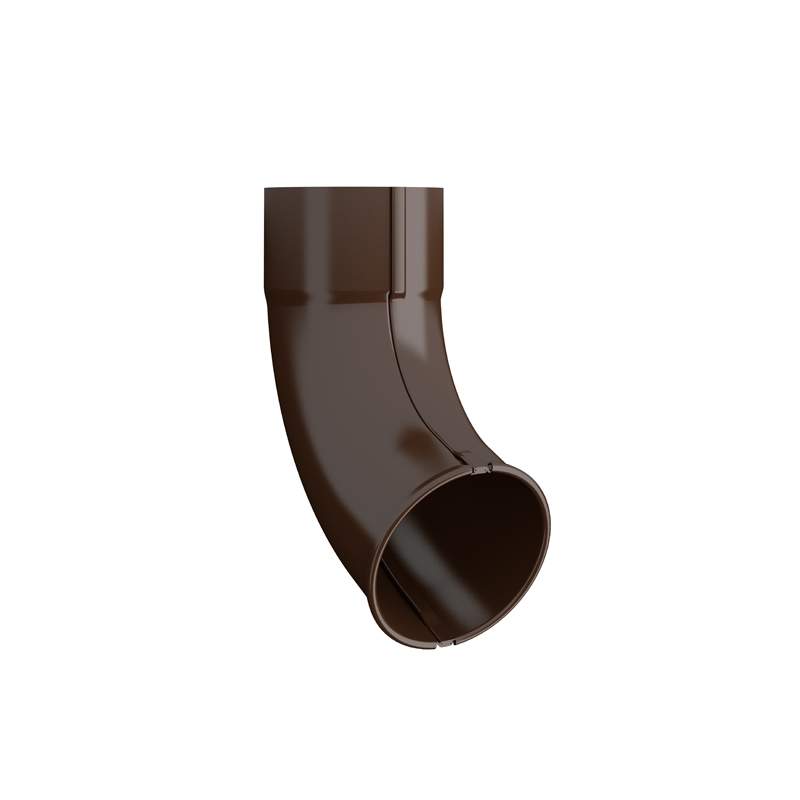 Lindab Brown 100Mm Round Steel Downpipe Outlet Shoe - Galvanised Steel