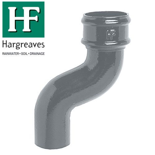 100mm Primed Cast Iron Offset Bend With 115mm Projection