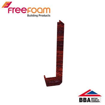 uPVC Fascia Board Joiner (Square Edge) 300mm - Mahogany