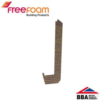uPVC Fascia Board Joiner (Square Edge) 600mm - Light Oak