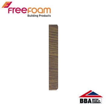 uPVC Fascia Board End Cap (Square Edged) - 300mm Light Oak
