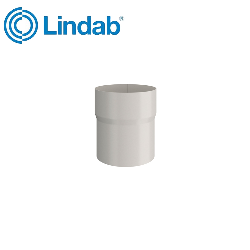 Lindab Round Pipe Connector 100mm Painted Antique White