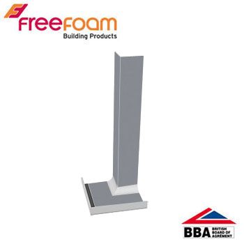 uPVC Fascia Board Internal Corner (Square Edge) 300mm - Storm Grey