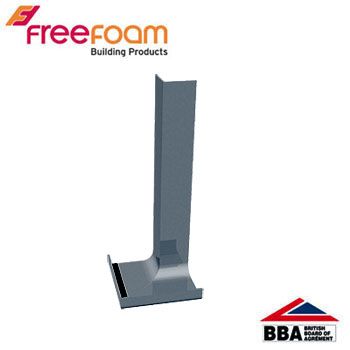 uPVC Fascia Board Internal Corner (Square Edge) 300mm - Dark Grey
