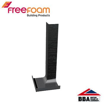 uPVC Fascia Board Internal Corner (Square Edge) 300mm - Black Ash