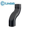 Lindab 75mm Round One Piece Bend - Black