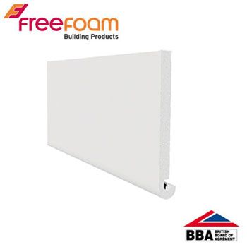 uPVC 175mm Replacement Fascia Board (18mm Bullnose Edge) 5m  - White