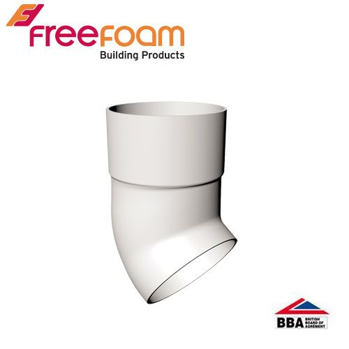 Freeflow Round Plastic Downpipe Shoe White