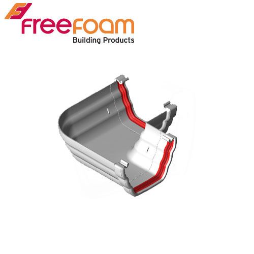 Freeflow 90 Degree Ogee Style Gutter Angle - White