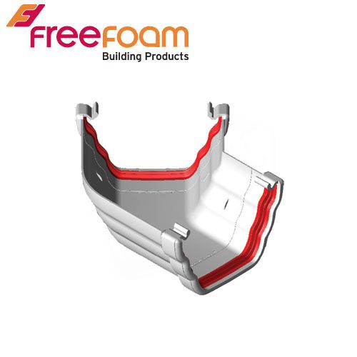 Freeflow 135 Degree Ogee Style Gutter Angle - White