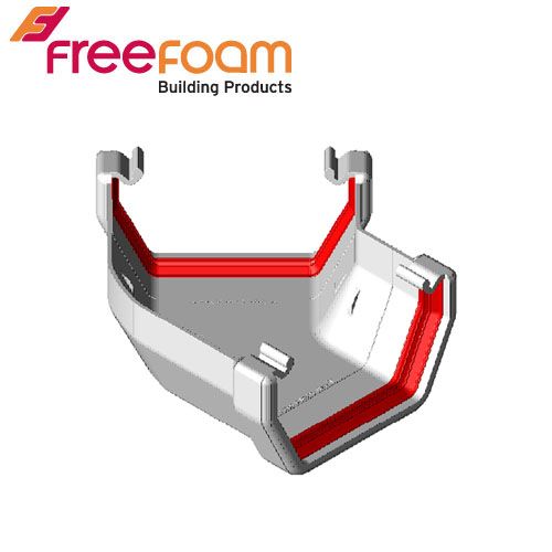 Freeflow 135 Degree Square Style Gutter Angle - White