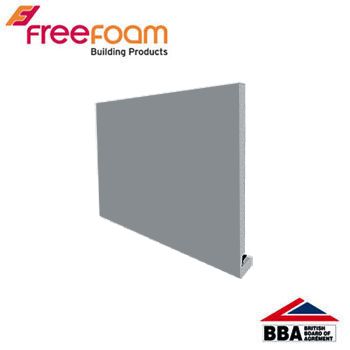 uPVC 225mm Replacement Fascia Board (18mm Square Edge) 5m - Storm Grey
