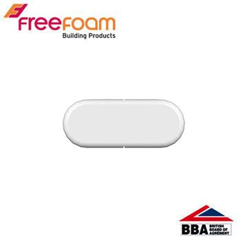 uPVC Fascia Board End Cap (Bullnose) - 100mm White