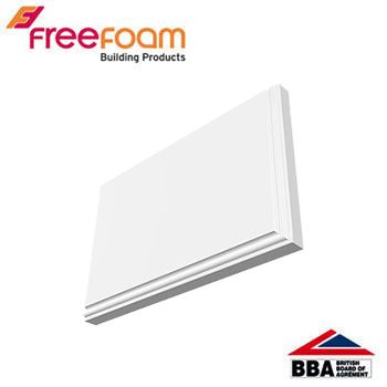 uPVC Ogee Fascia Board Box End (Pair) 10mm x 600mm x 400mm - White