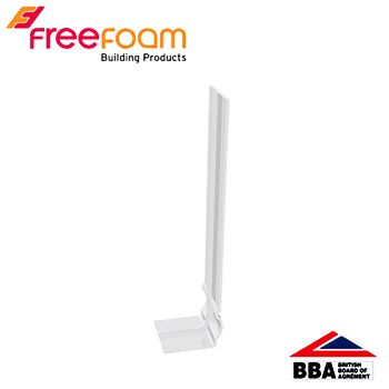 uPVC Ogee Fascia Board Double Ended Joiner - 600mm White
