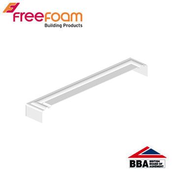 uPVC Ogee Profile Fascia Board Moulded Corner (300mm) - White