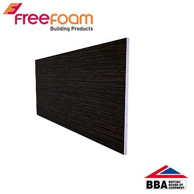 uPVC 175mm Soffit Board (10mm General Purpose) 5m - Black Ash