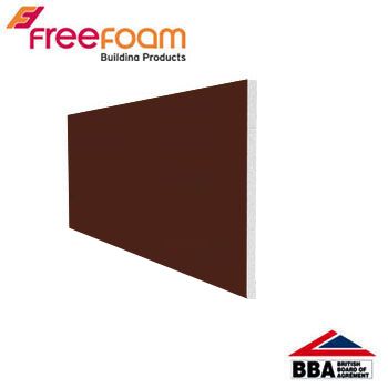 uPVC 200mm Soffit Board (10mm General Purpose) 5m - Leather Brown