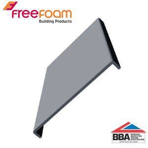 uPVC 605mm Fascia Board (10mm Double Edged Square) 2.5m - Storm Grey