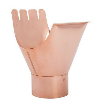 Lindab 150mm Copper Running Outlet 