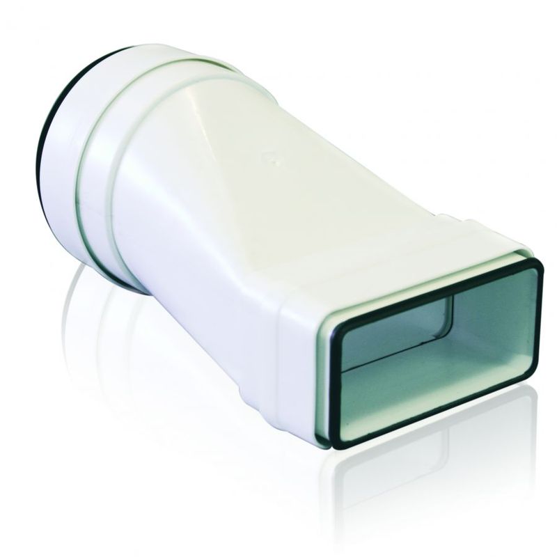 Ducting Ventilation Airtight Rigid Rect System 100 to 100mm Circular