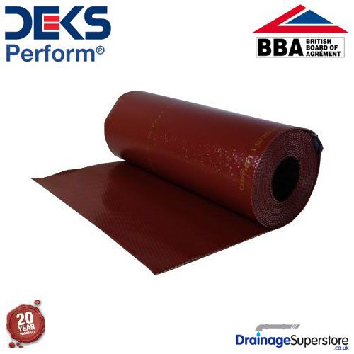 Deks Perform Flexible Lead Alternative - 250mm x 4m Roll (Terracotta)