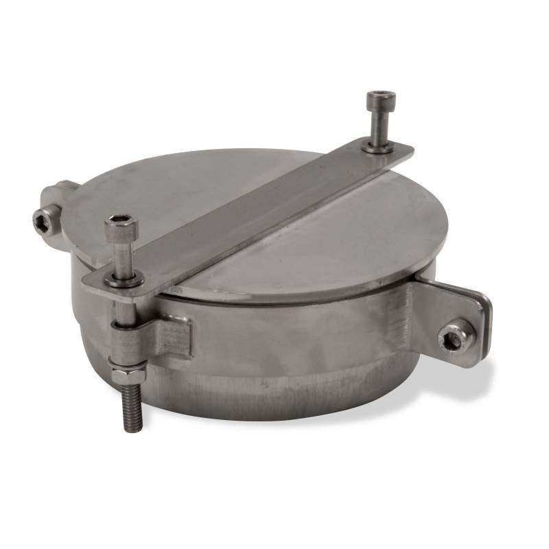 Aco Silver 316 Stainless Steel Pipe Socket Plug With Clamp - 110Mm