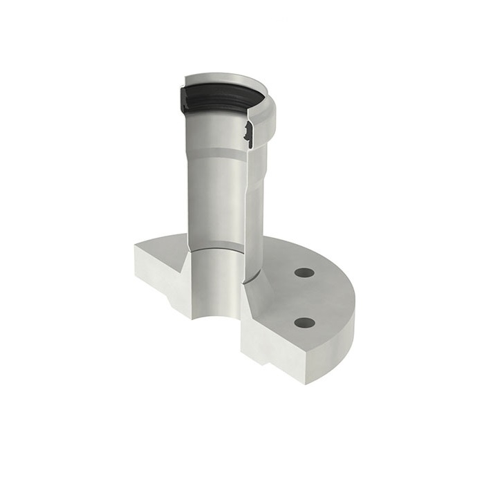 ACO Stainless Steel 316 Pipe Connector with 50mm Socket & 150mm Flange