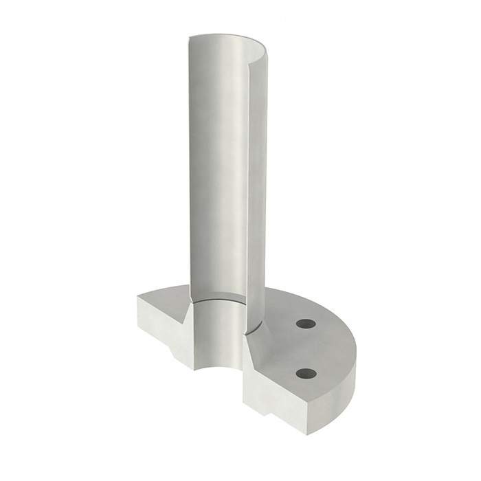 Aco Silver 316 Stainless Steel Pipe Connector With Spigot And Flange - 200Mm