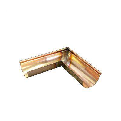 Metal Gutta Copper 125Mm Half Round Gutter External Corner - 135Dg