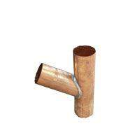 Metal Gutta Copper Round 80Mm Downpipe Branch