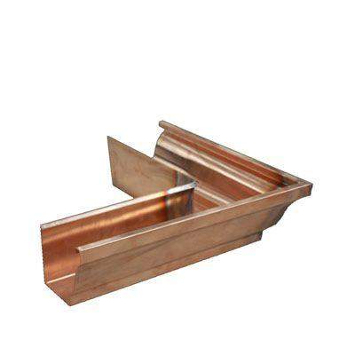 Metal Gutta Copper 127Mm Ogee Gutter External Corner - 135Dg