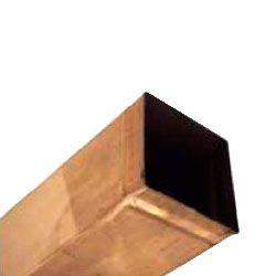 Metal Gutta Copper 80X80mm Square Downpipe - 2.4M