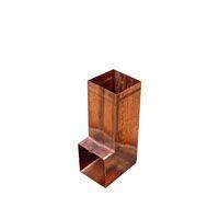 Metal Gutta Copper 80X80mm Square Downpipe Shoe