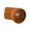 Brett Martin Underground Drain Pipe Single Socket Bend 45 Degree  - 110mm