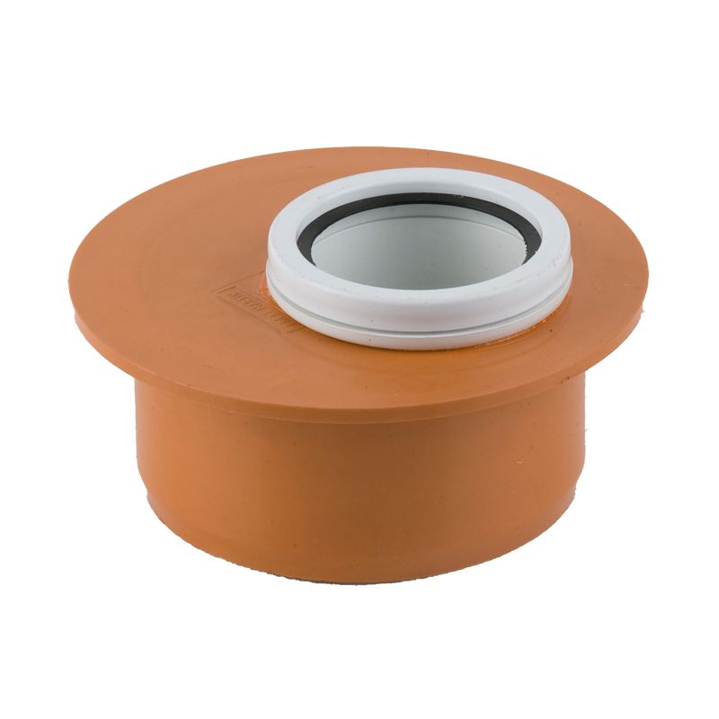 Brett Martin 110mm MuPVC Waste Adaptor Eccentric with 50mm Solvent Waste Connection