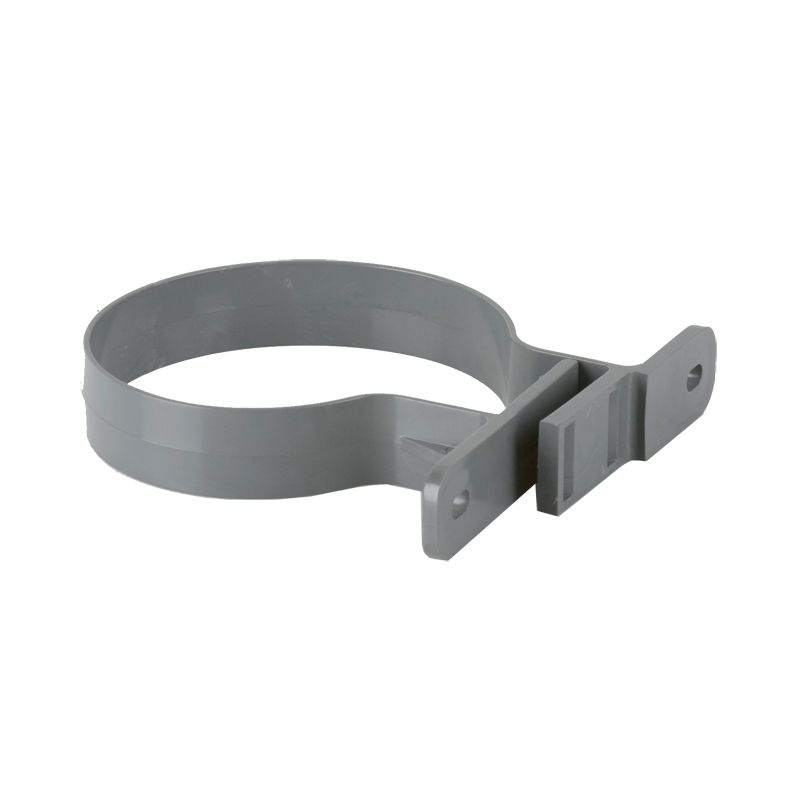Brett Martin Grey Soil Pipe Push Fit Pipe Clip - 82.4mm