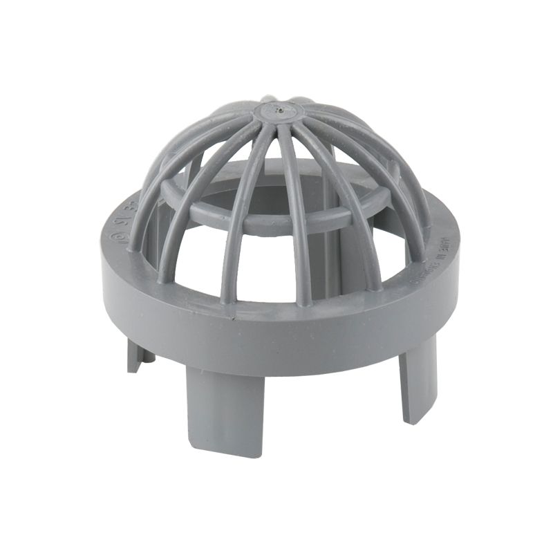 Brett Martin Grey Soil Pipe Push Fit Vent Cowl - 82.4mm