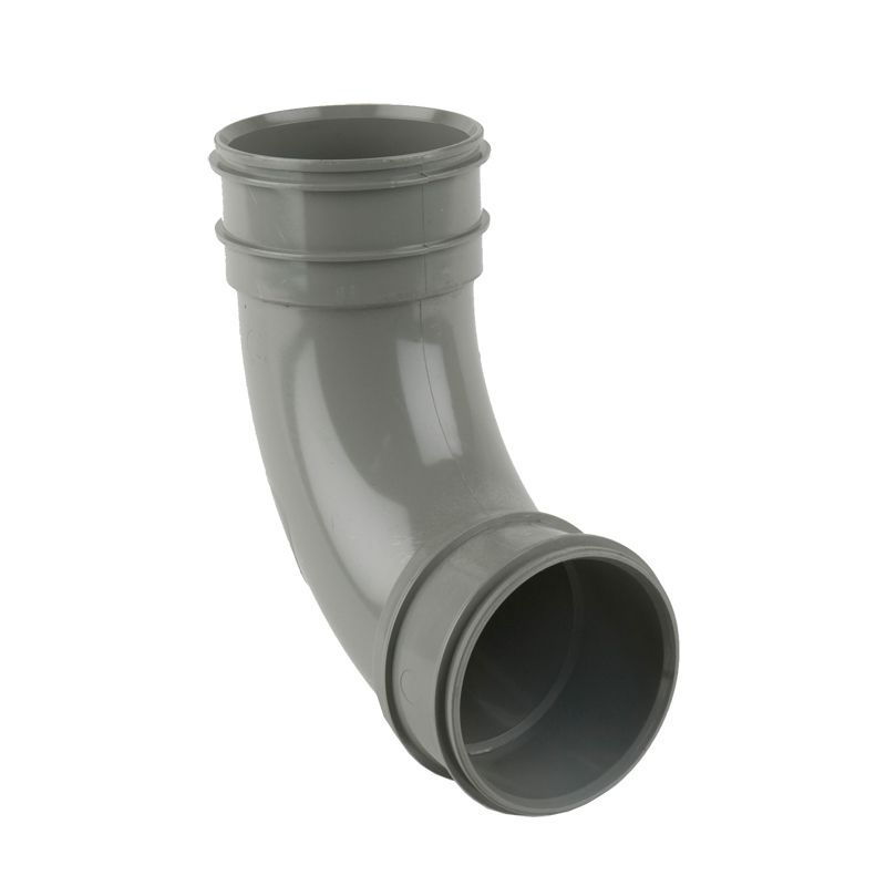 Soil Pipe Solvent Weld 92.5dg Double Socket Bend 82.4mm Grey Olive
