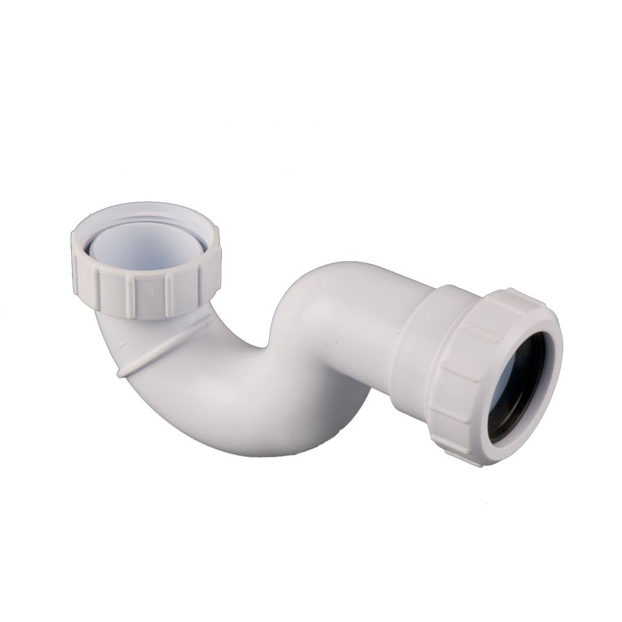 Brett Martin Plumbing Waste Pipe Two Piece Bath And Shower Trap 19mm Seal - 40mm